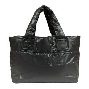 Chanel Coco Cocoon Tote Bag Nylon Black